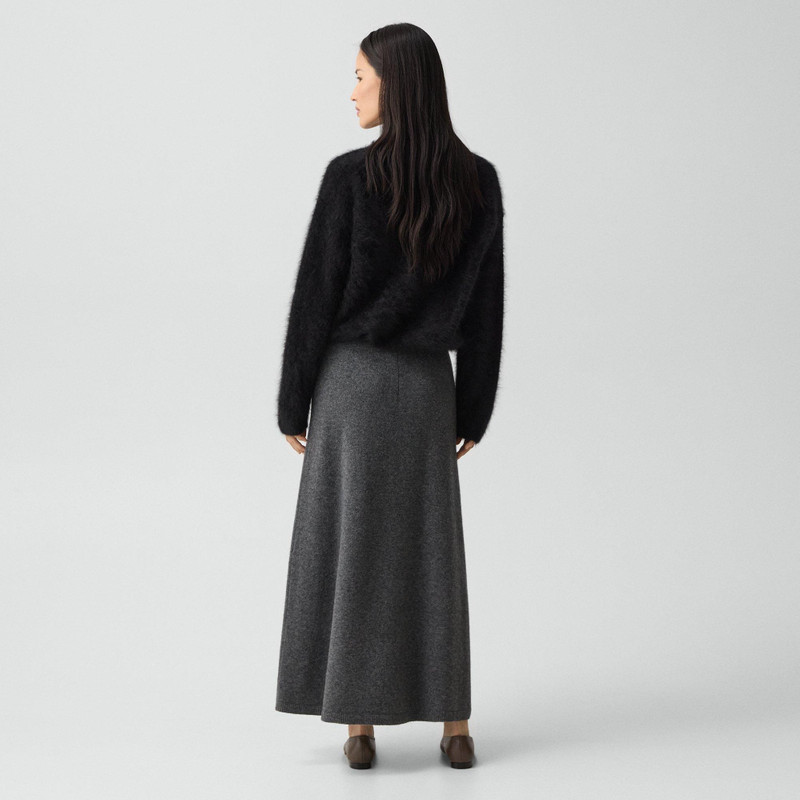 Theory Knit Pull-On Skirt in Astor Wool outlook