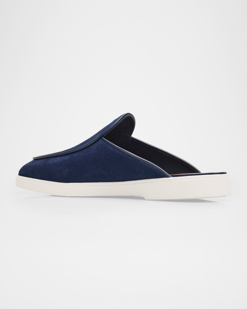 Giuseppe Zanotti Men's Iago Suede Boat Shoe Mules outlook