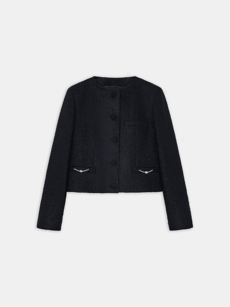 WOMEN'S SHIMMER BOUCLE JACKET 1