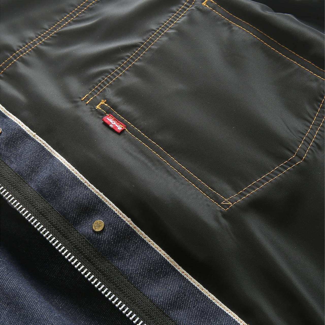 LEVI’S® X SACAI MEN’S DENIM X NYLON TWILL REVERSIBLE BLOUSON - 12