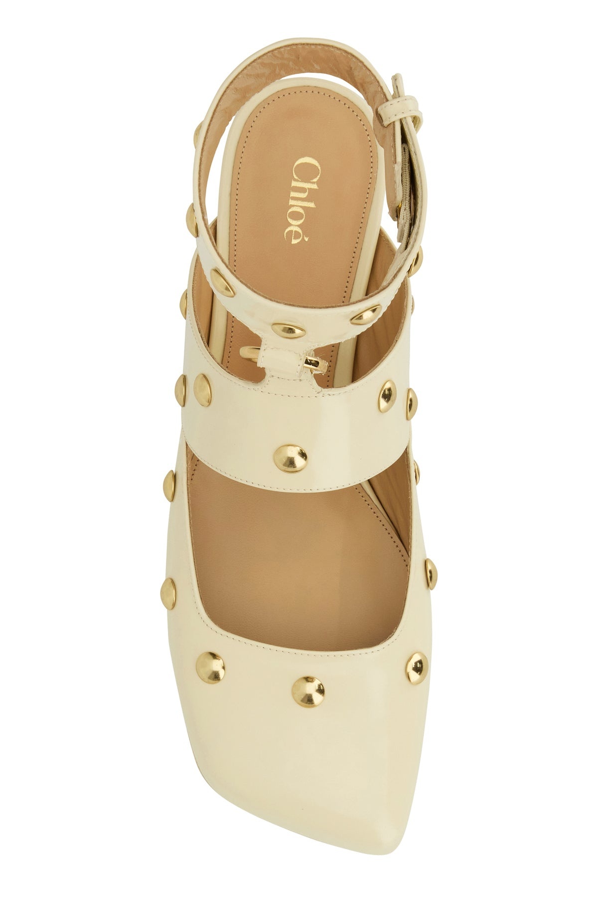 【関税&送料込】Chloe Ivory Leather Jade Sabot Chloé Ivory Leather Jade Sabot | italist