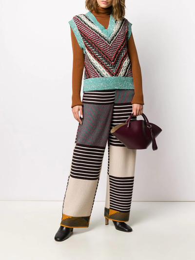 Missoni high-waisted striped trousers outlook