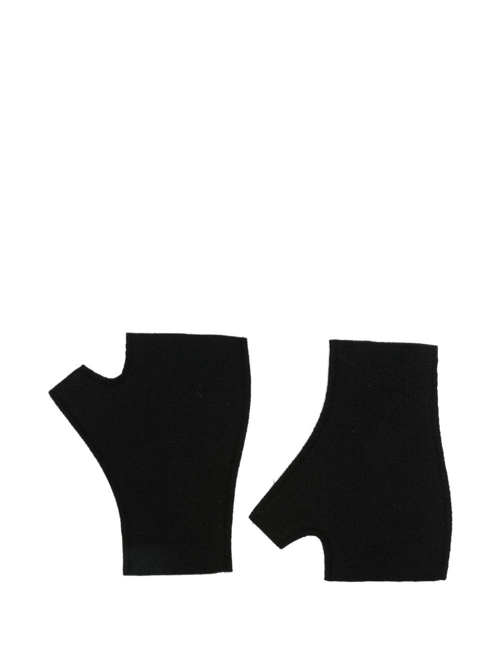 fingerless wool gloves - 1