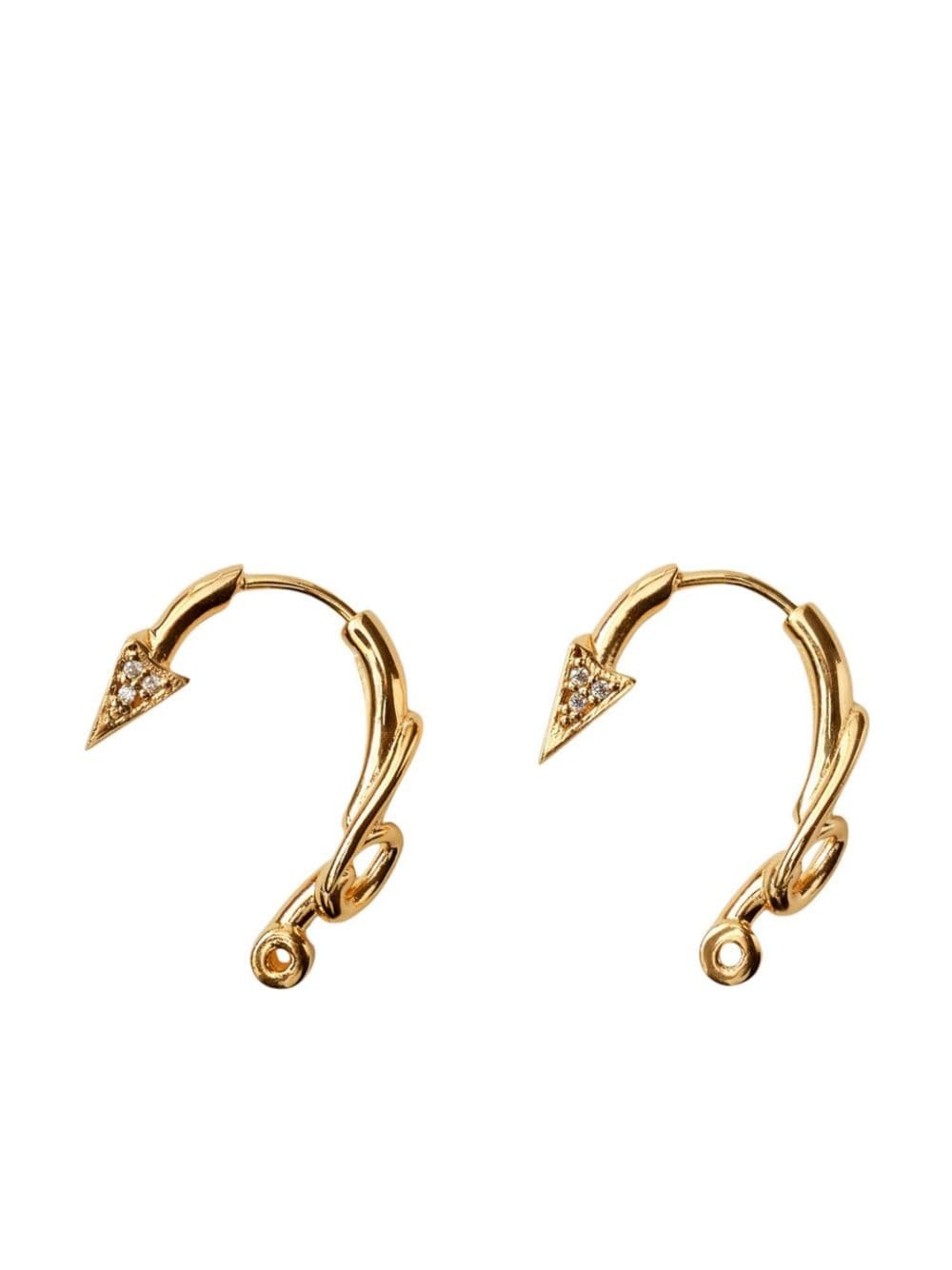 hook pavÃ© earrings - 1