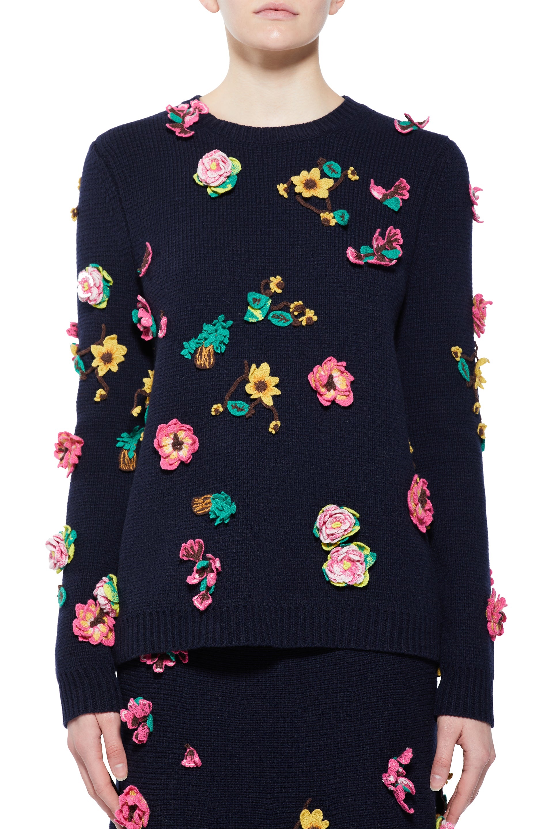 Nola Crewneck in Aran Cashmere - 5
