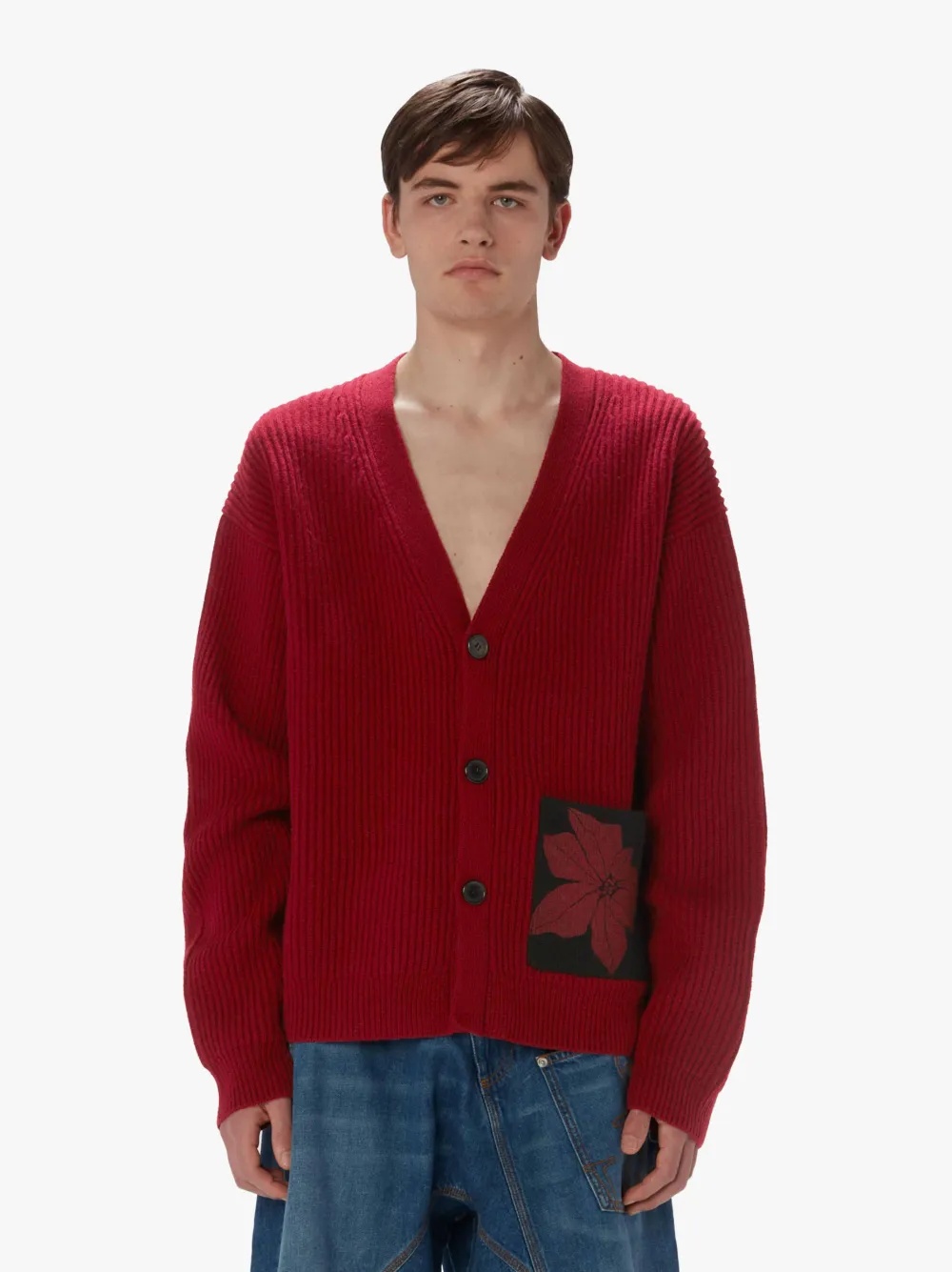 CARDIGAN WITH PATCH POCKET - 2