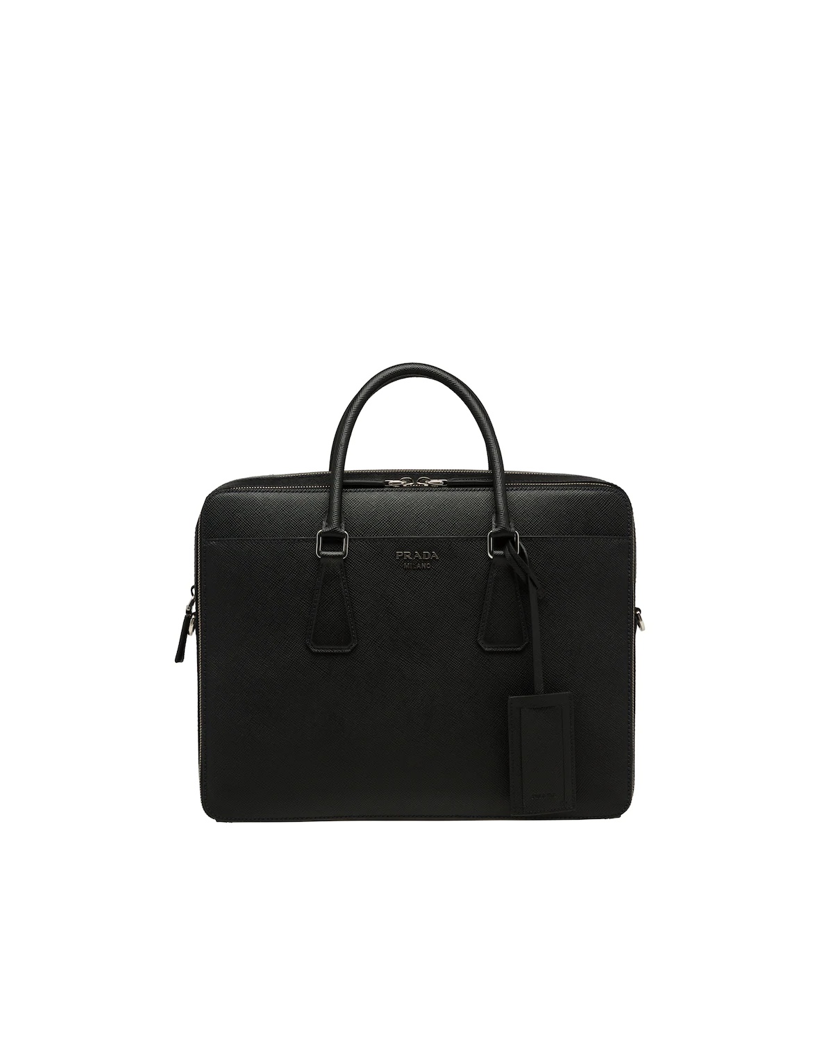 Saffiano Leather Briefcase - 1