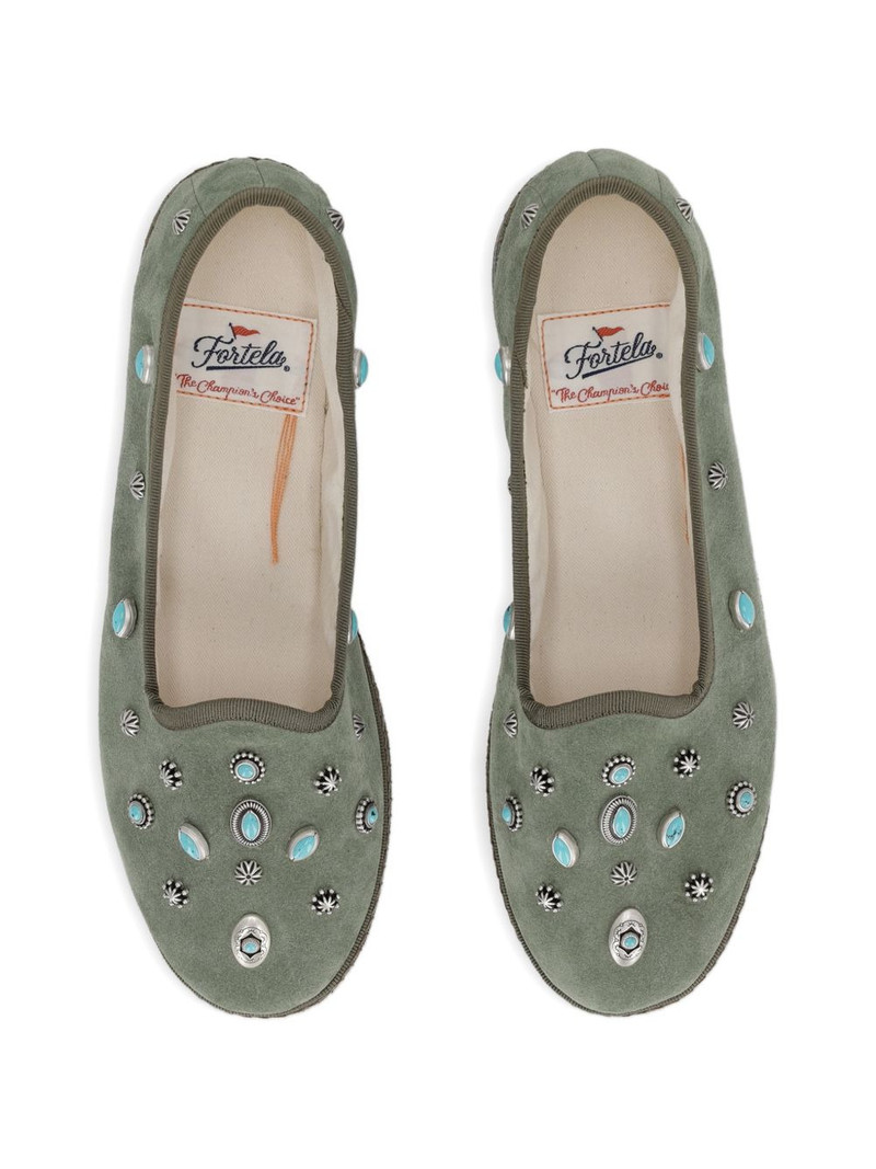 studded suede ballet flats 3