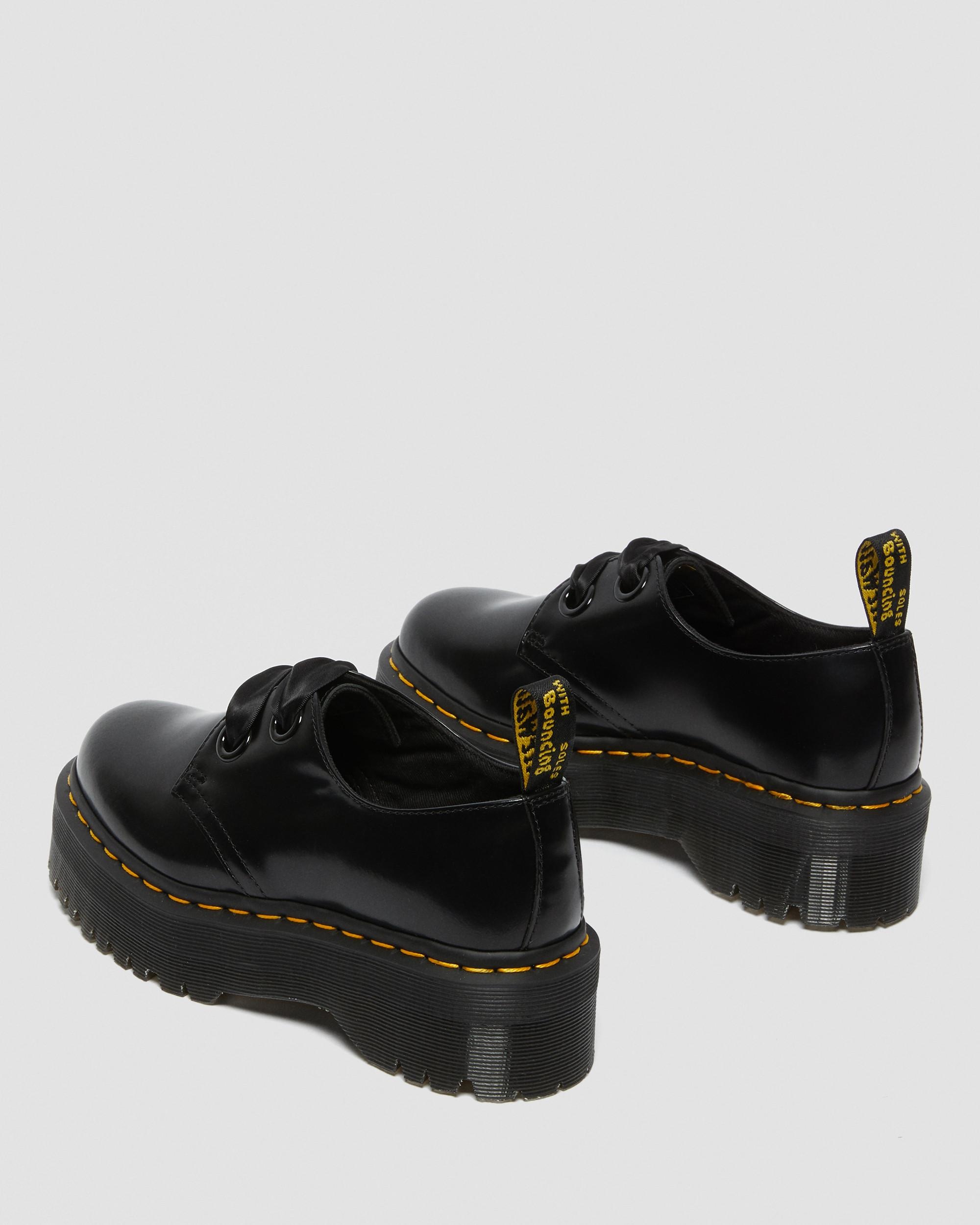 Holly Women's Leather Platform Shoes - 6