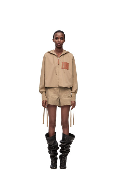 Loewe Workwear shorts in cotton and silk outlook