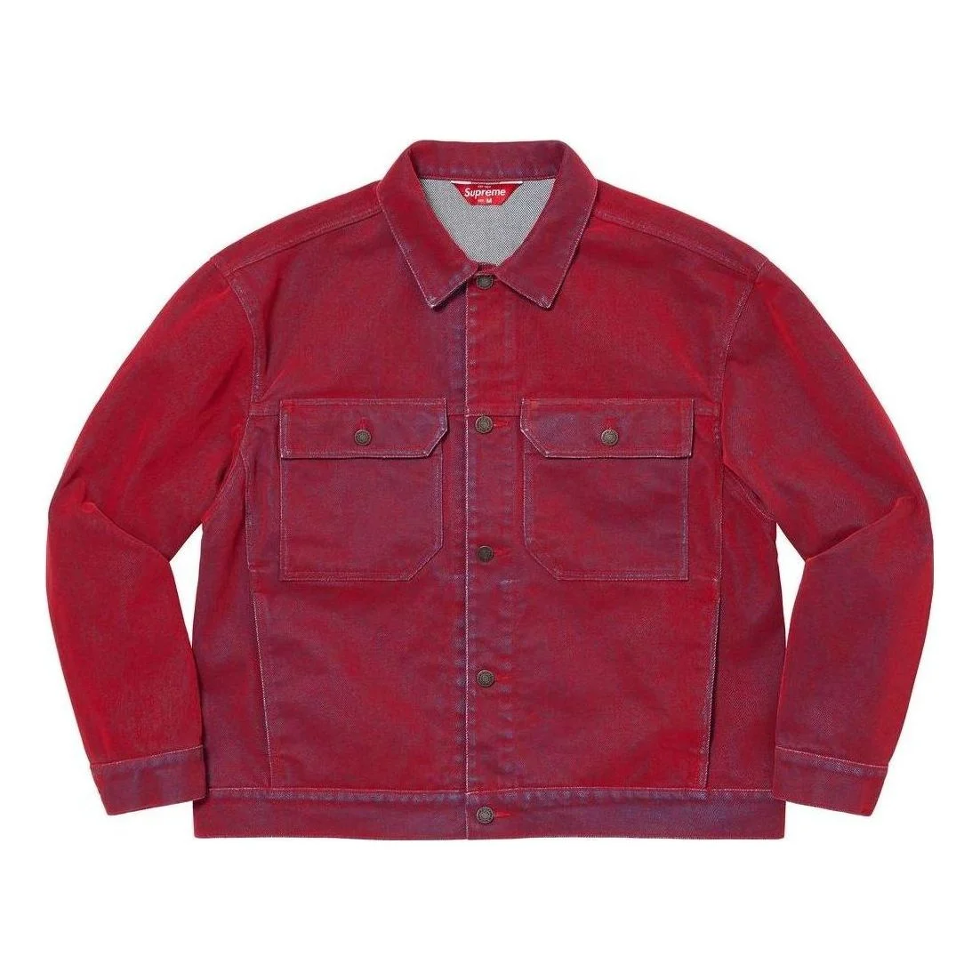 Supreme Flocked Denim Trucker Jacket 'Purple' SUP-SS23-089 - 1