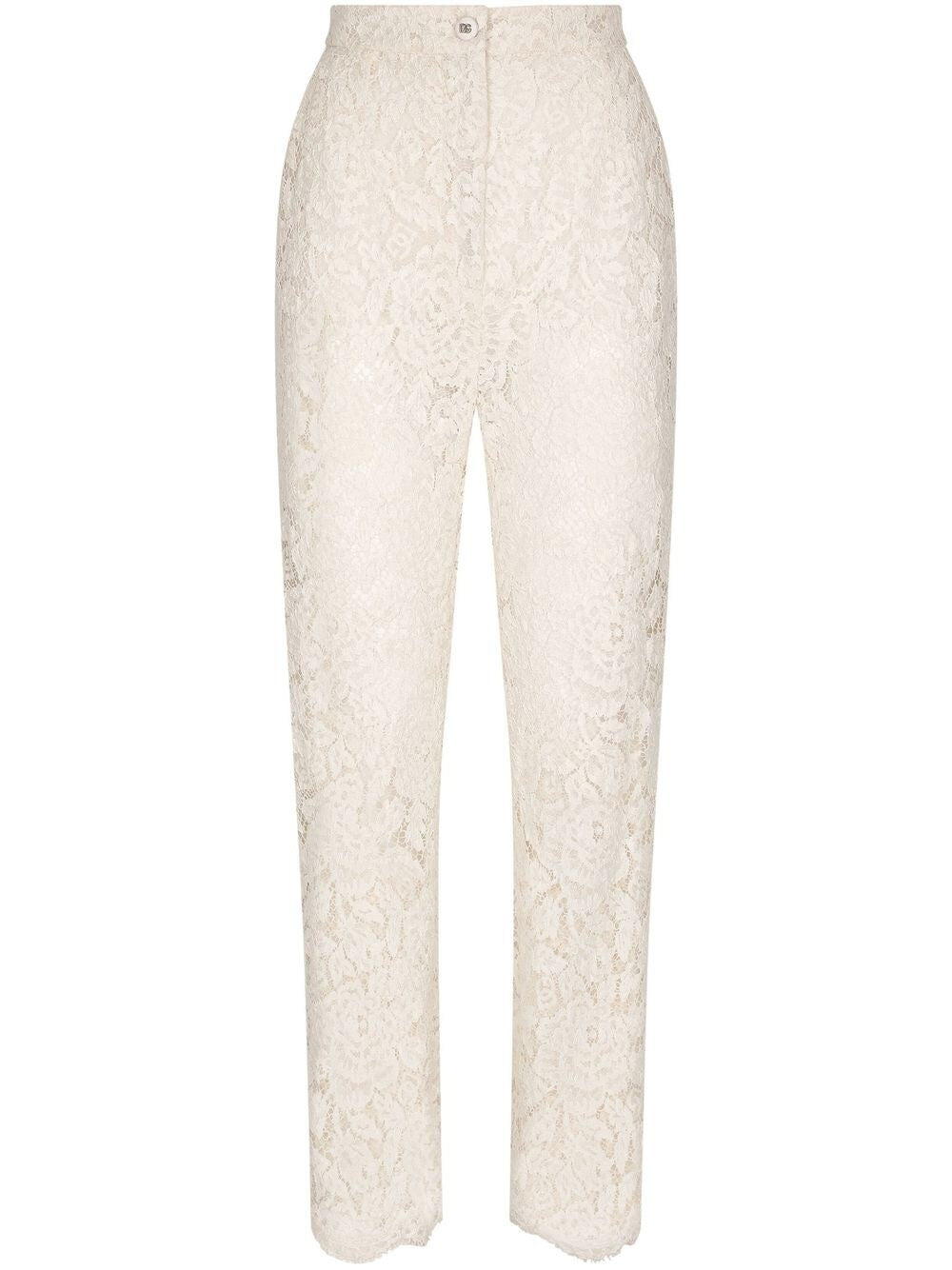 Dolce & Gabbana Floral lace trousers - 1
