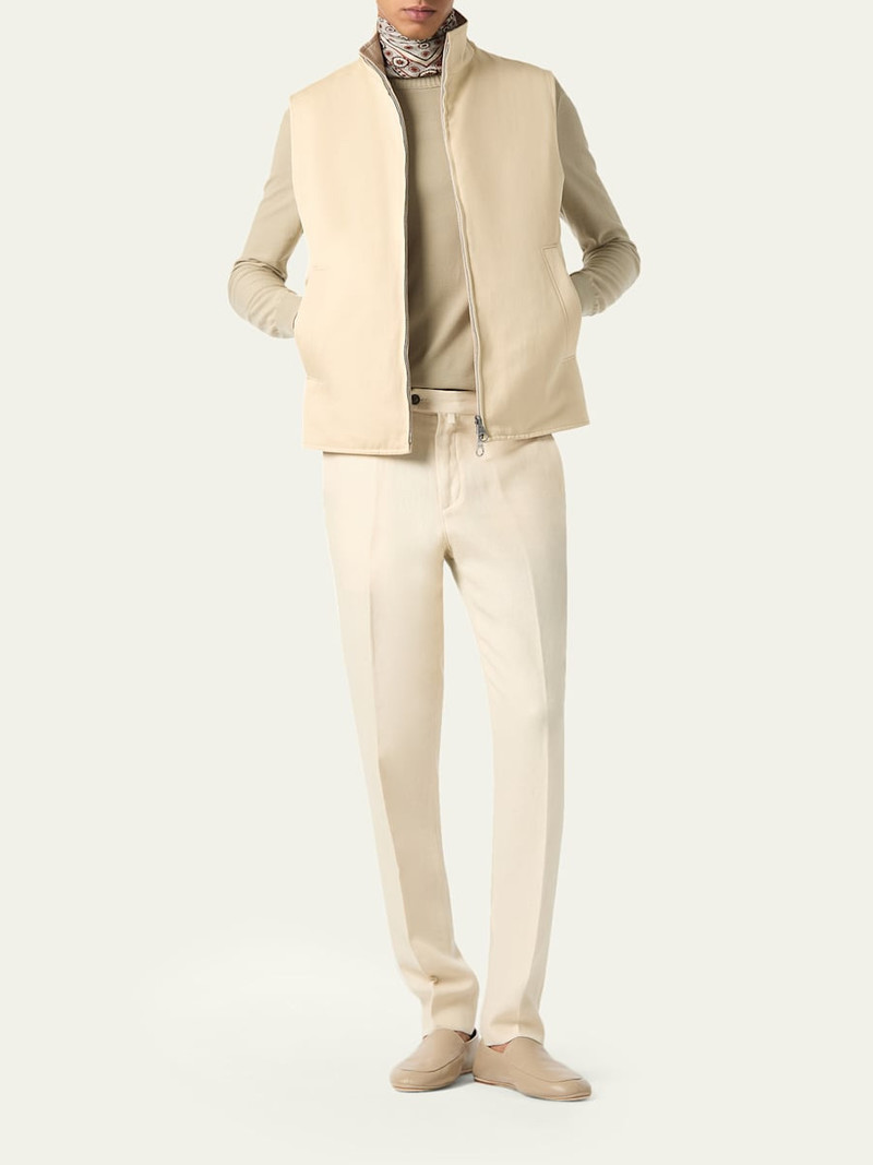 Loro Piana Men's Grian Reversible Full-Zip Vest outlook