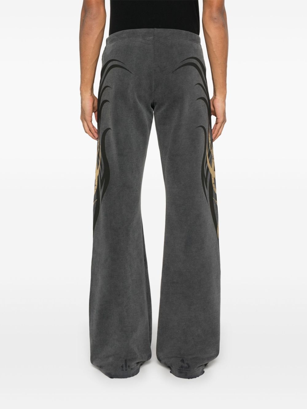 rhinestone-logo track pants - 8