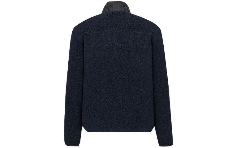 DIOR SS21 Logo Print Casual Hooded Sweatshirt For Men Blue 113J405A0678_C585 - 2