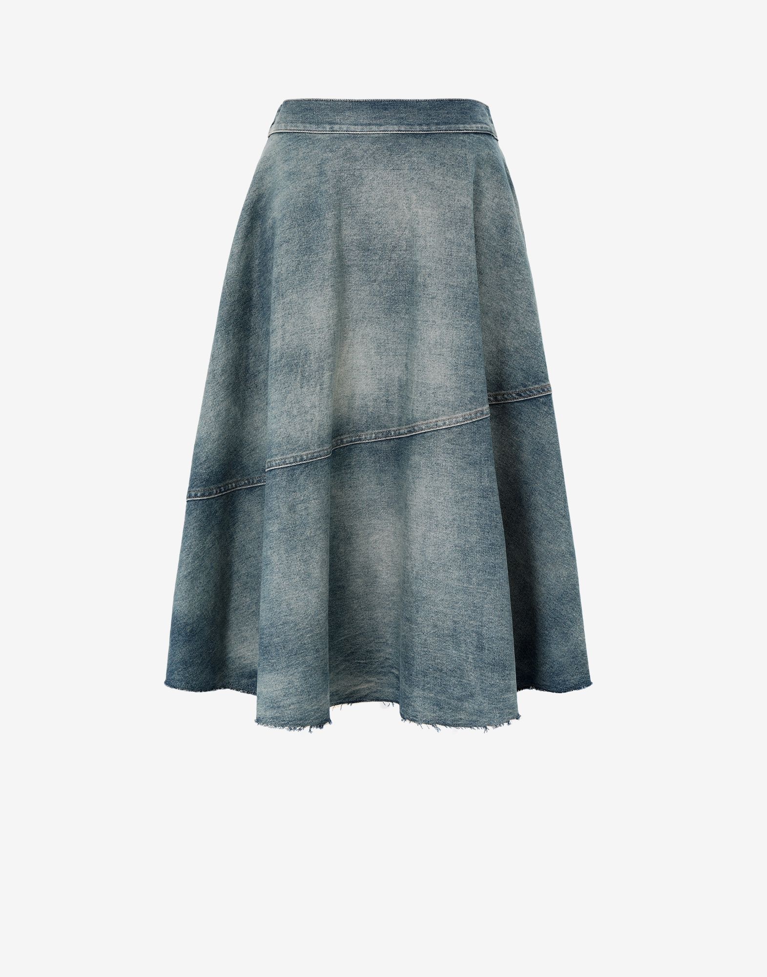 A-line denim skirt - 1