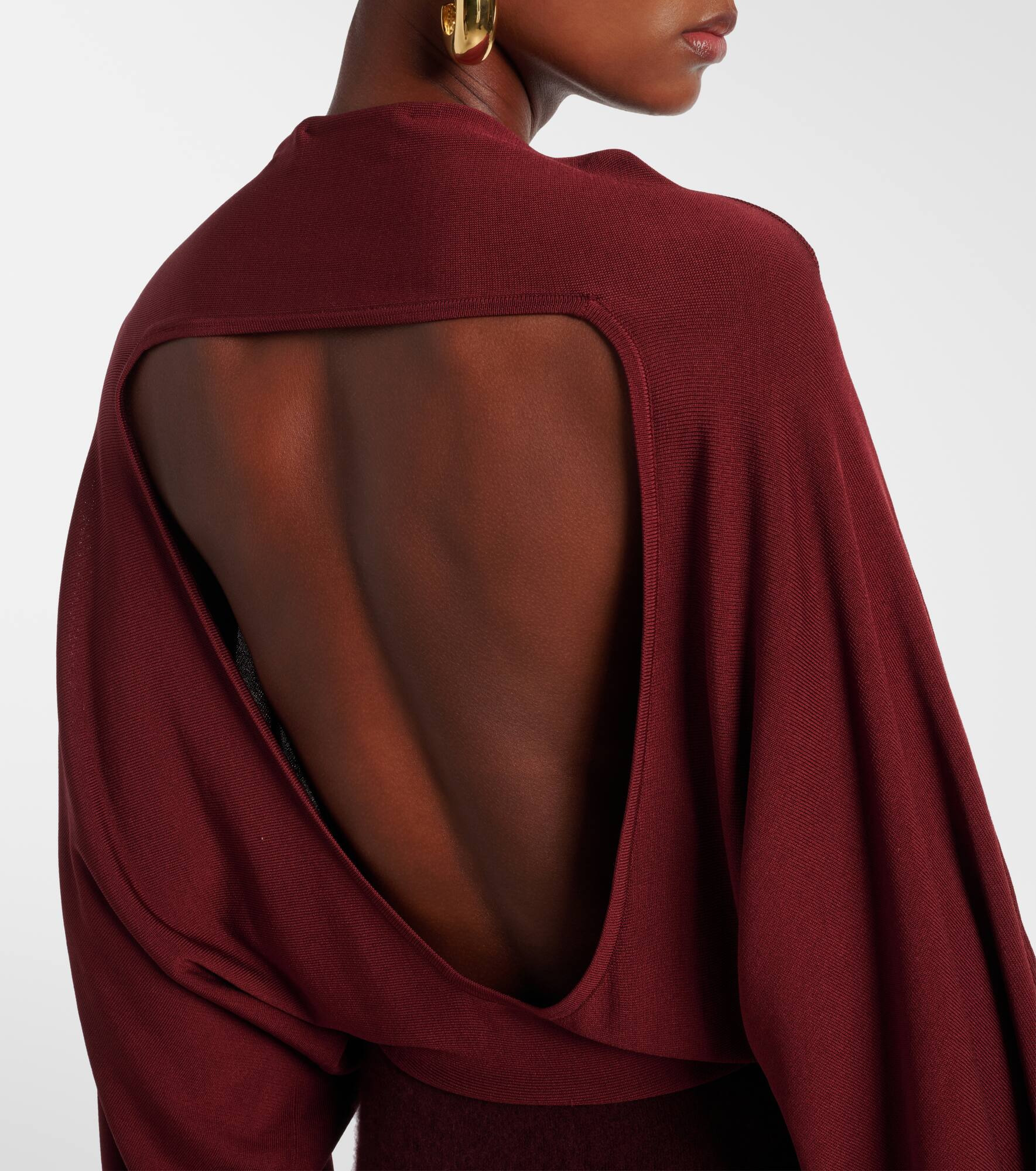Pine caped maxi dress - 6