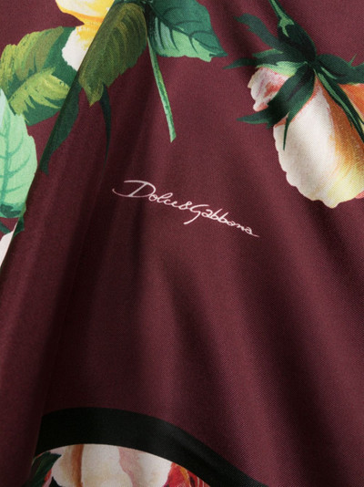 Dolce & Gabbana floral-print silk scarf outlook
