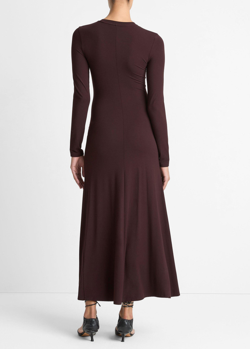 Vince Ruched-Seam Long-Sleeve Dress outlook