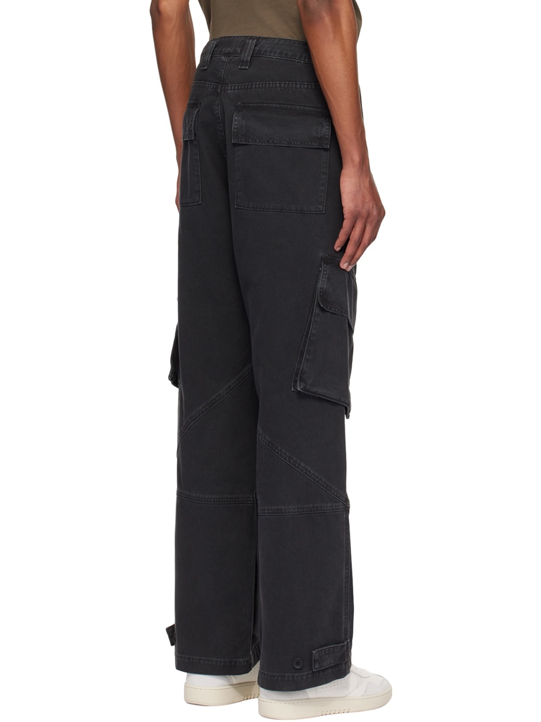Black Wilson Cargo Pants - 3