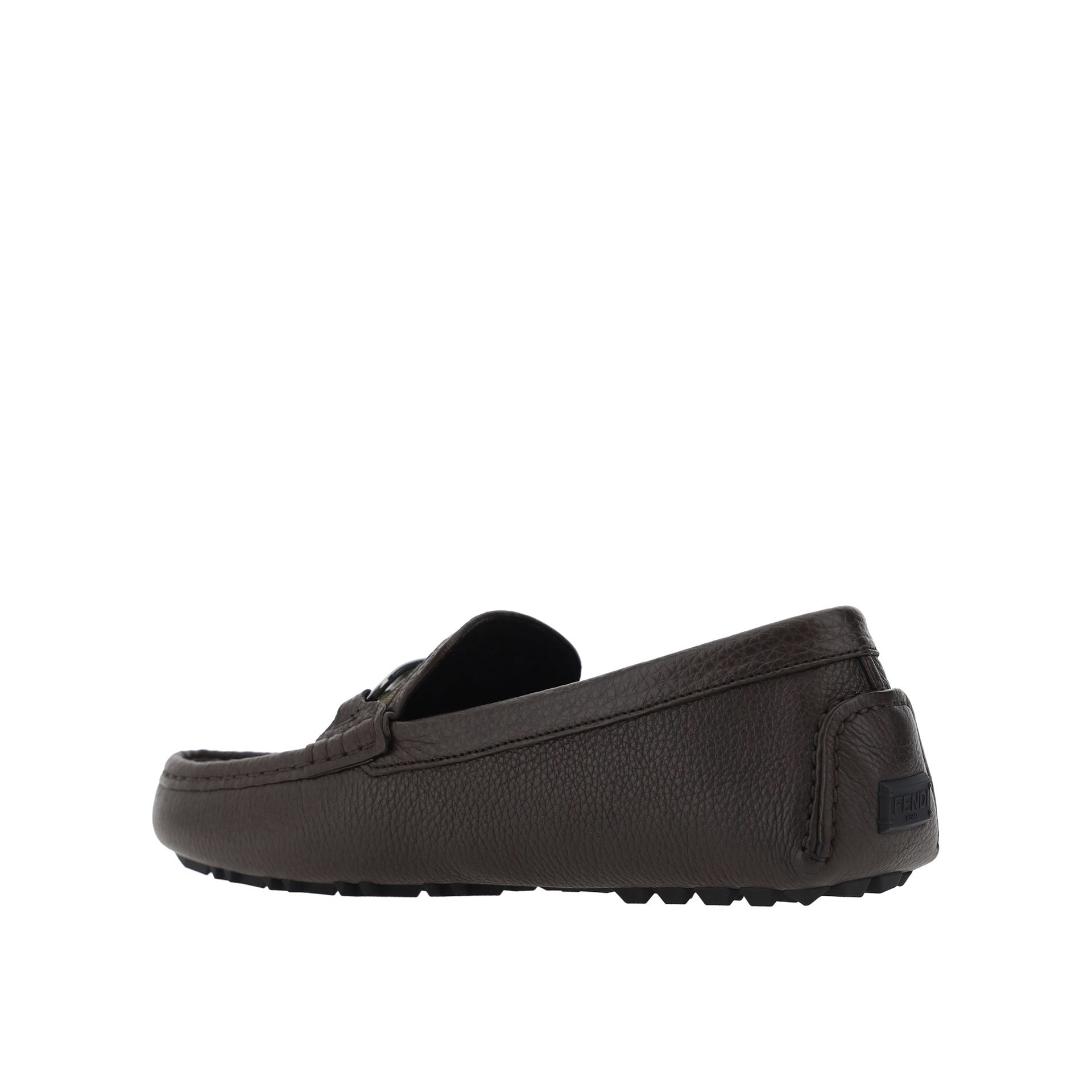 Fendi Leather Monogram Loafers Men - 3