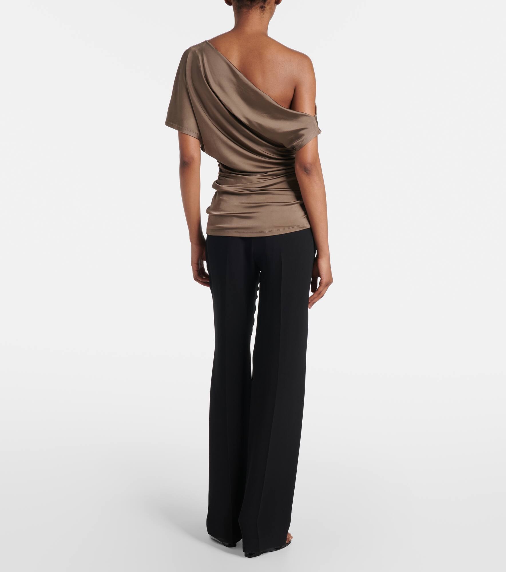 Edel ruched draped jersey top - 3