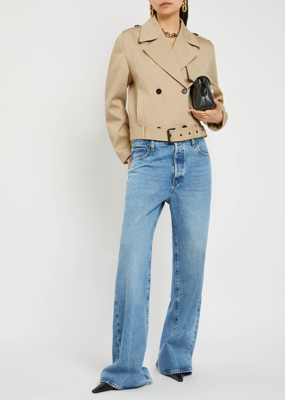 Anine Bing Double-breasted Cotton Trench Jacket - 4