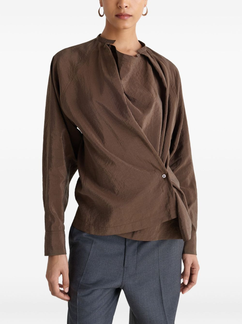 twisted pleat blouse - 3