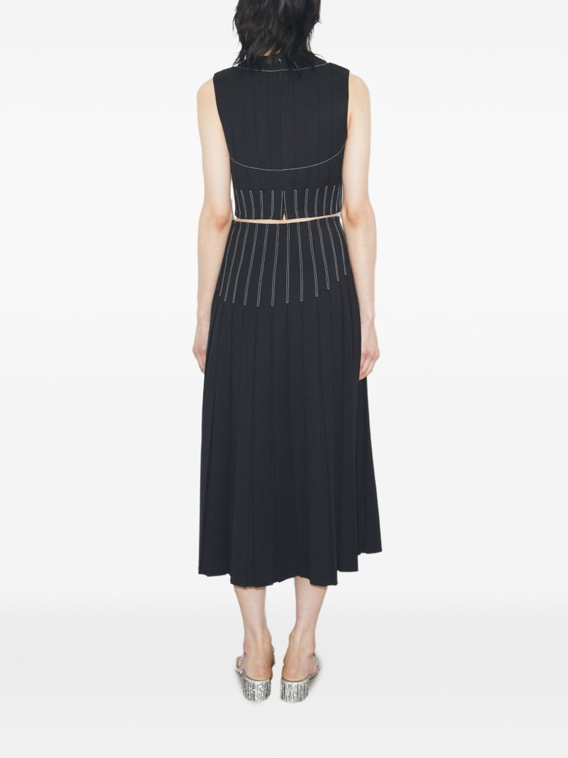 wool twill pleated skirt 3