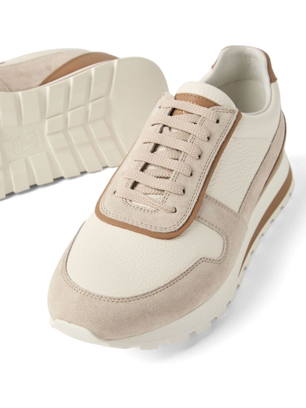 panelled sneakers - 4