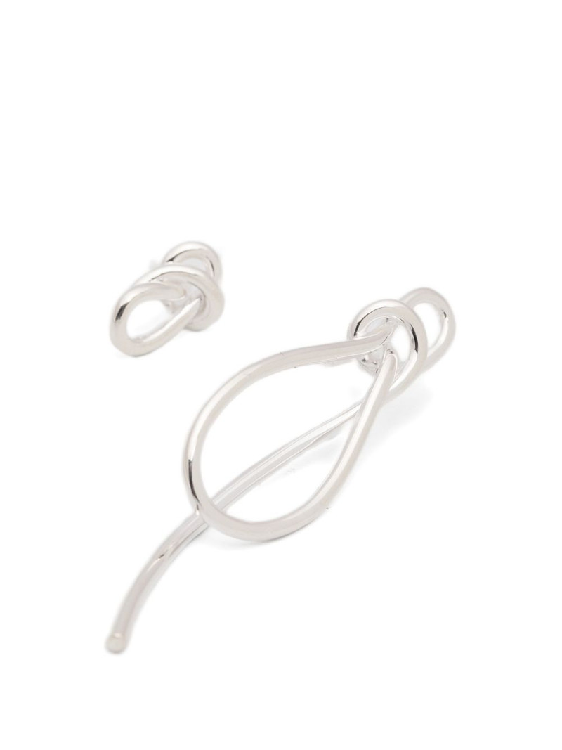 Thread knot-detail earrings 3