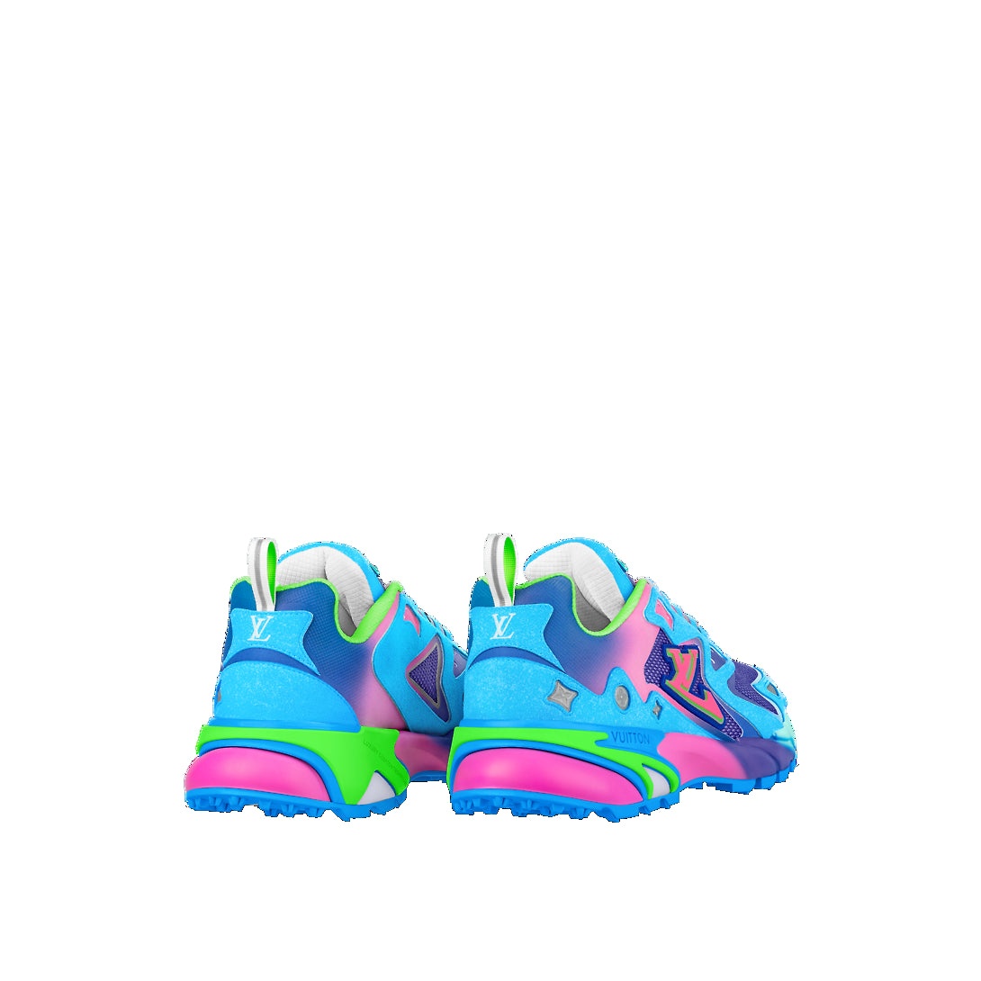 LOUIS VUITTON LV Runner Tatic Sneakers 'Blue Pink Green' 1A9UOL - 4