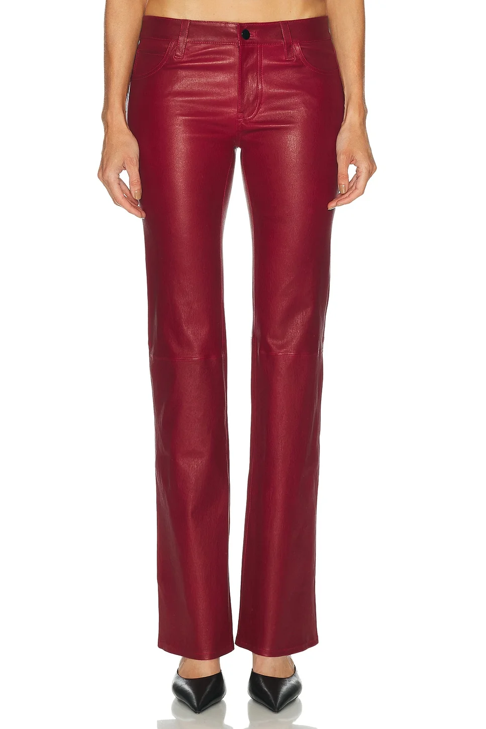 x Alexandra Leclerc The Leather Rouge Pant - 1