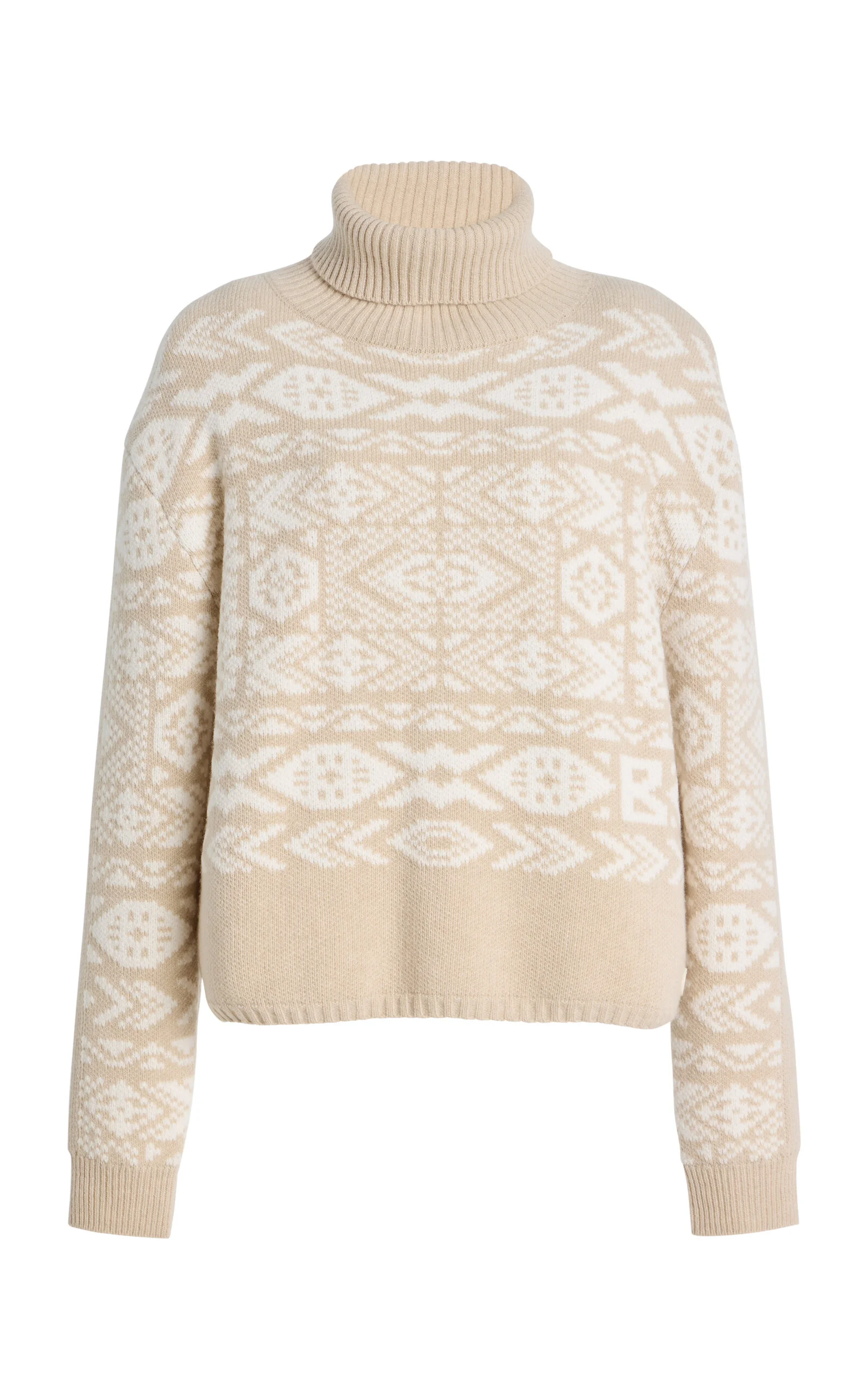 Nadin Wool Turtleneck Top ivory - 1