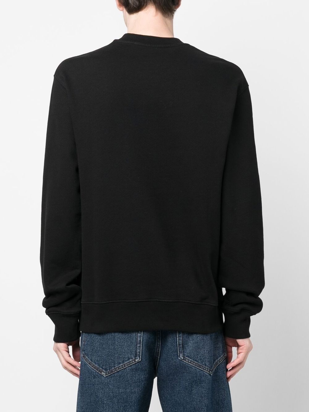 logo-embroidered long-sleeve sweatshirt - 4