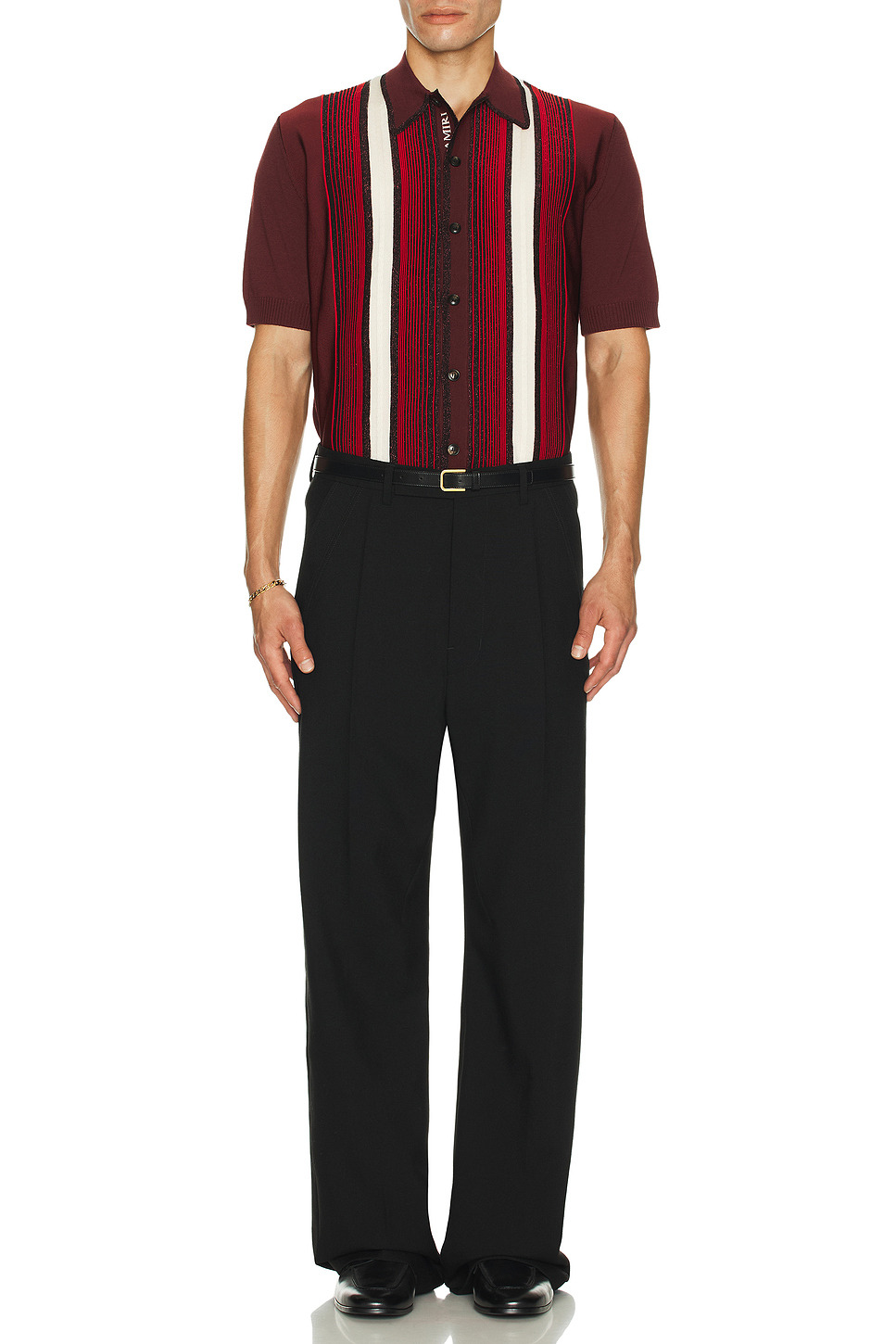 Embellished Striped Shirt - 5