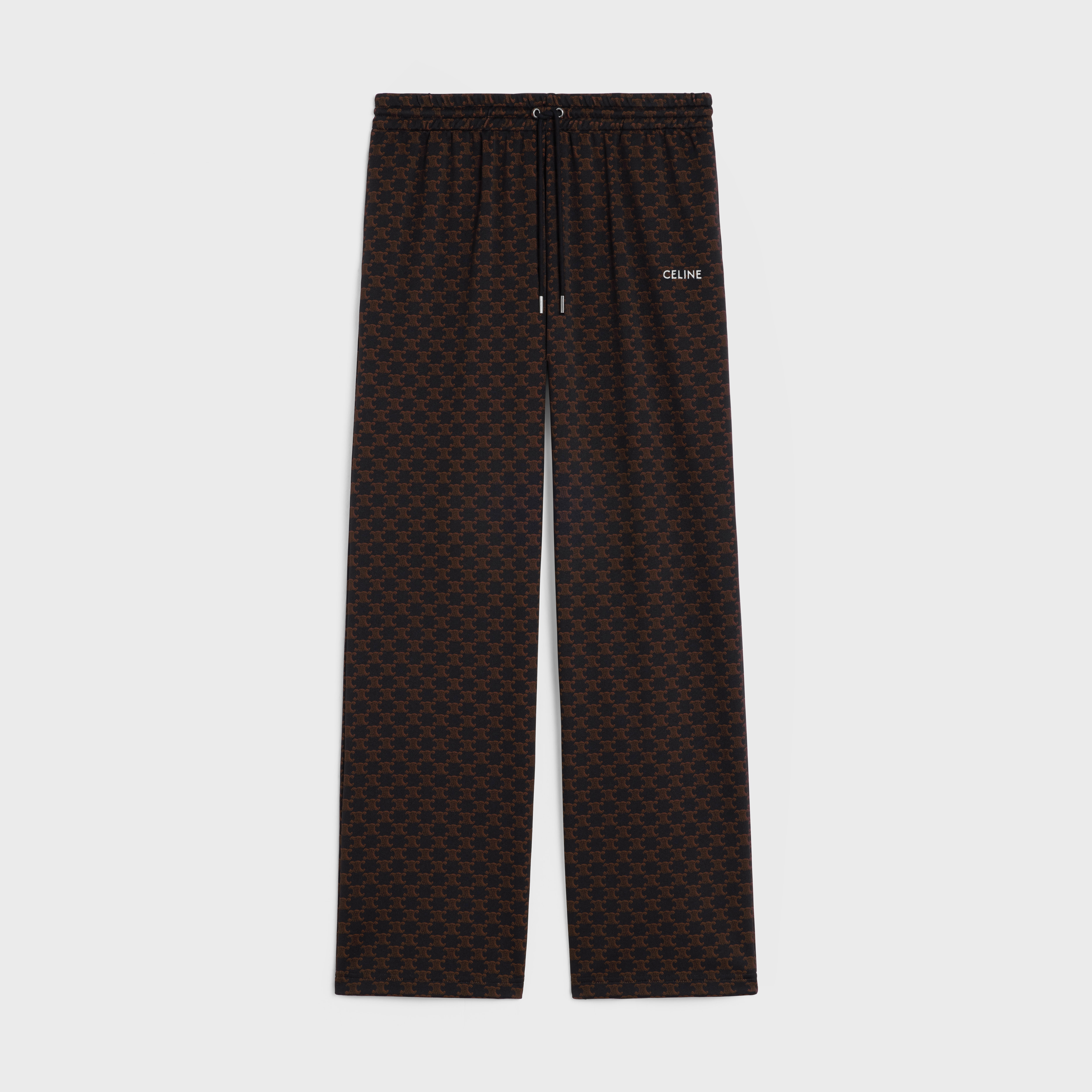 Triomphe track pants in monogram jersey - 1