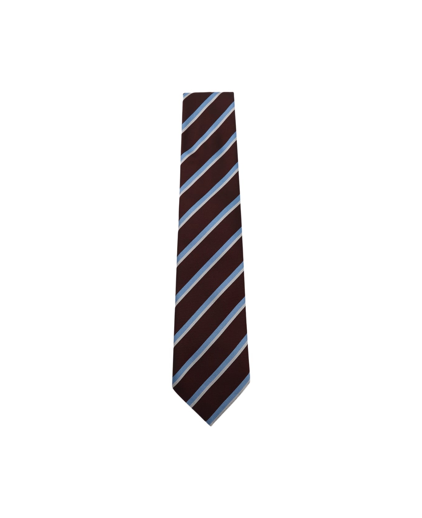 Blue And Violet Silk Tie - 1