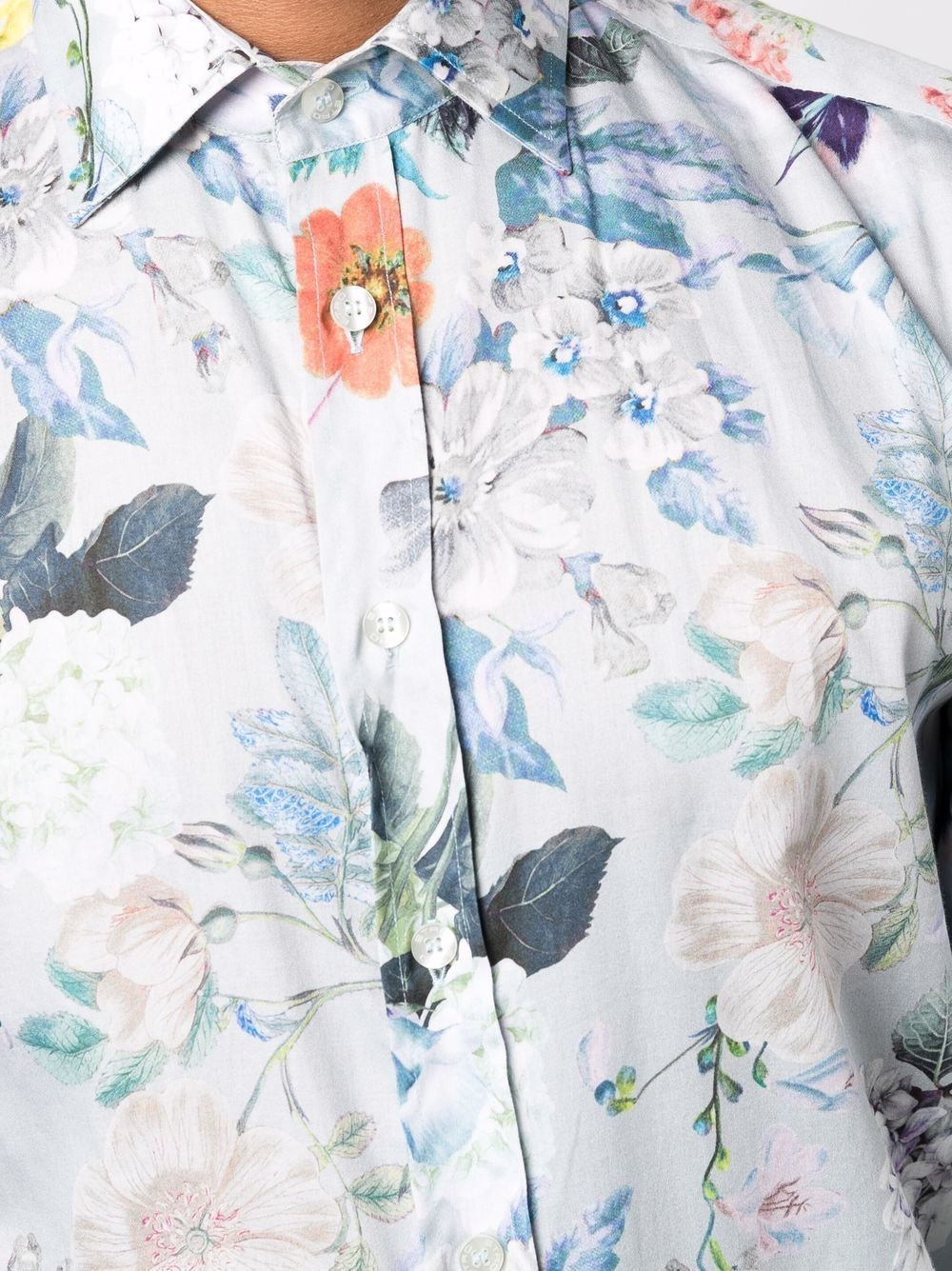 floral print cotton shirt - 5