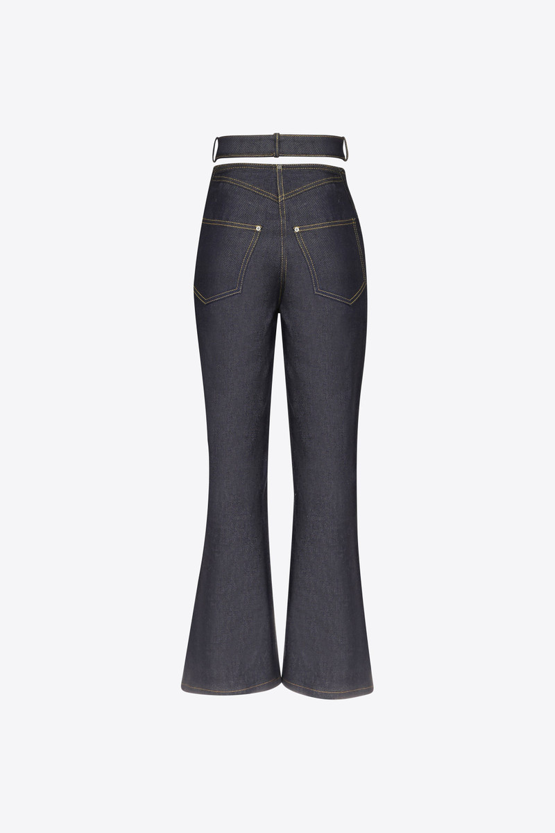 AREA RAW DENIM BUTTERFLY CROPPED JEAN outlook