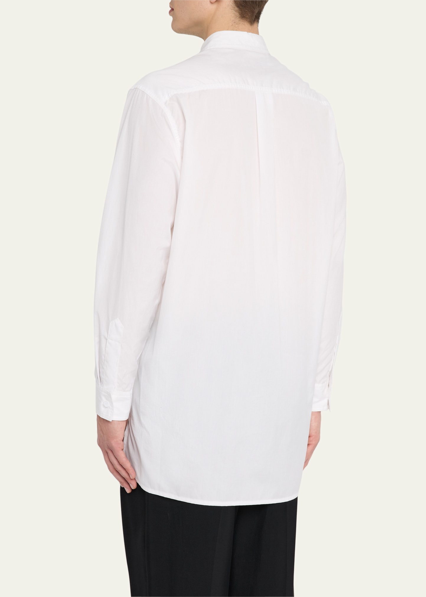 Men's Solid Poplin Dress Shirt - 3