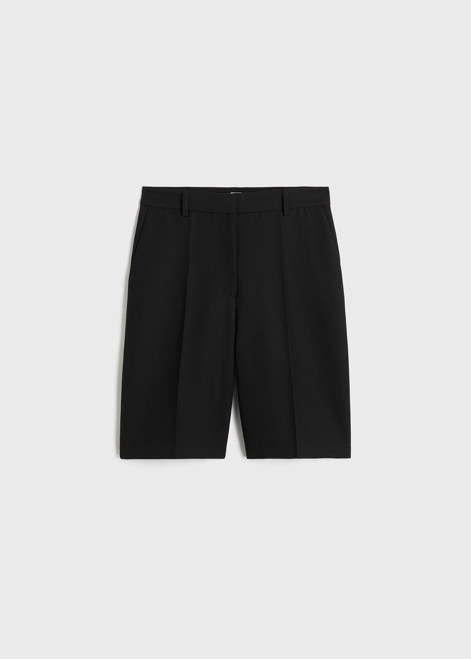 Straight tailored shorts black - 1