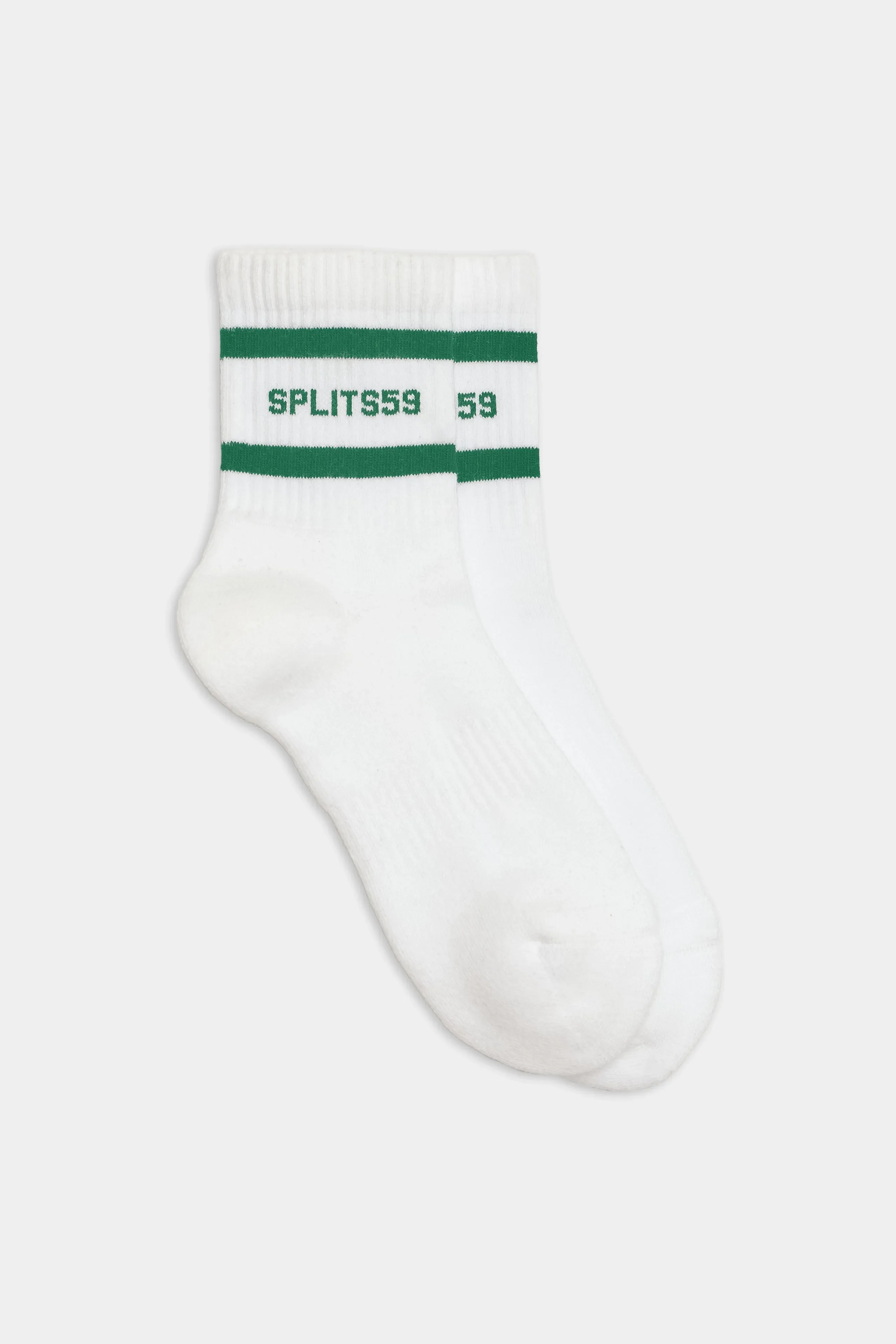 Logo Stripe Quarter Socks - 1