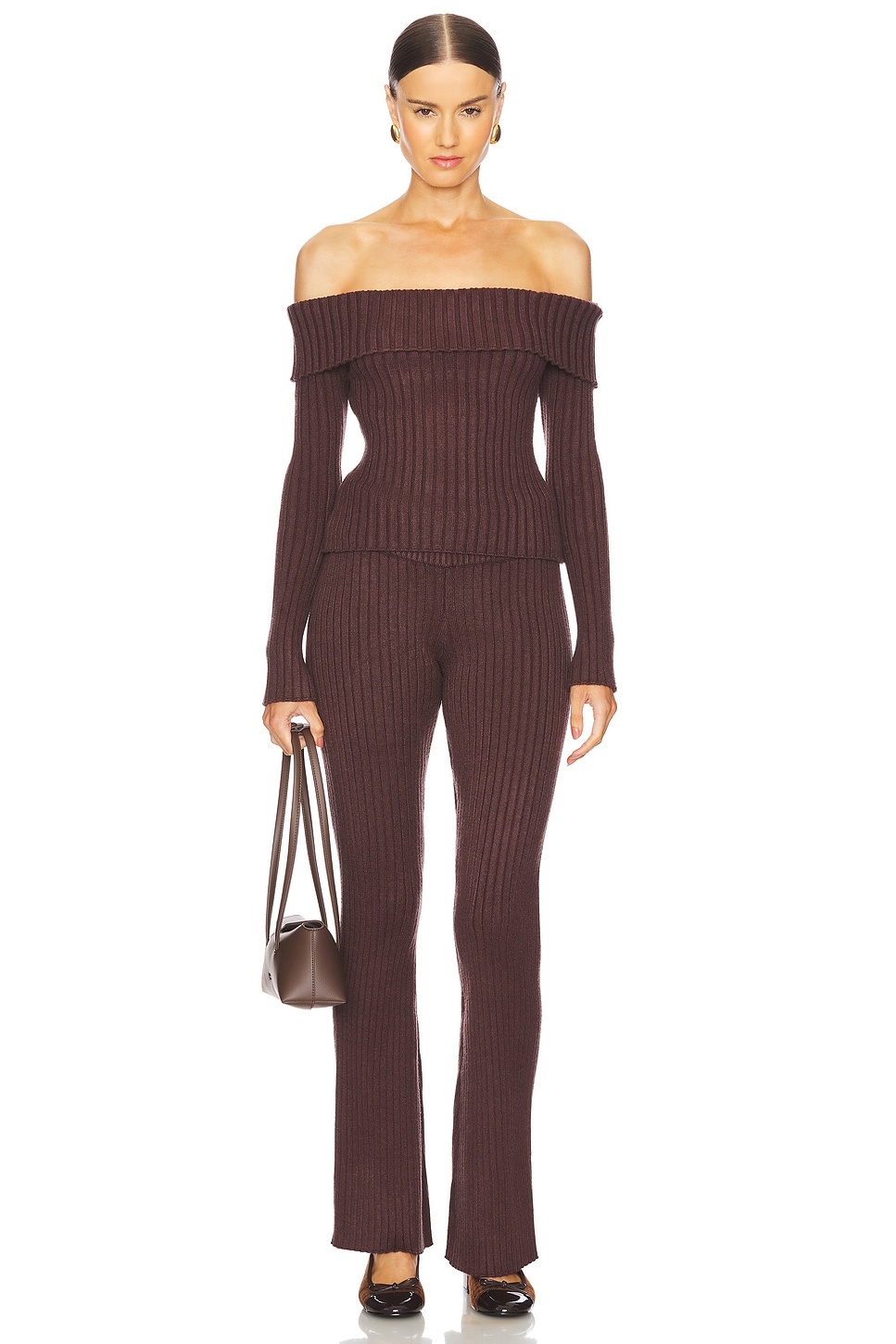 Thalia Rib Off The Shoulder Sweater - 4