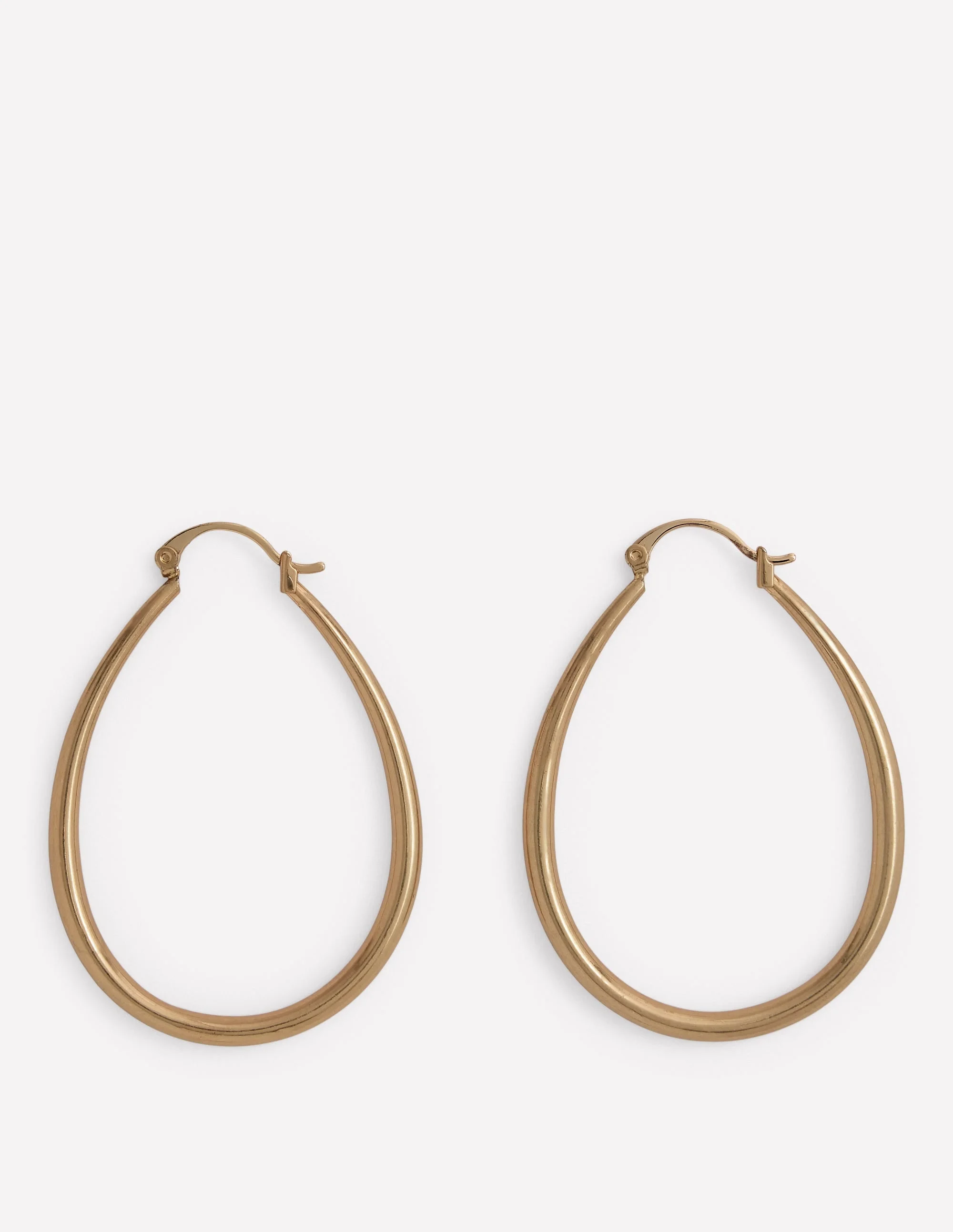 Large Metal Hoops-Gold Colour - 1