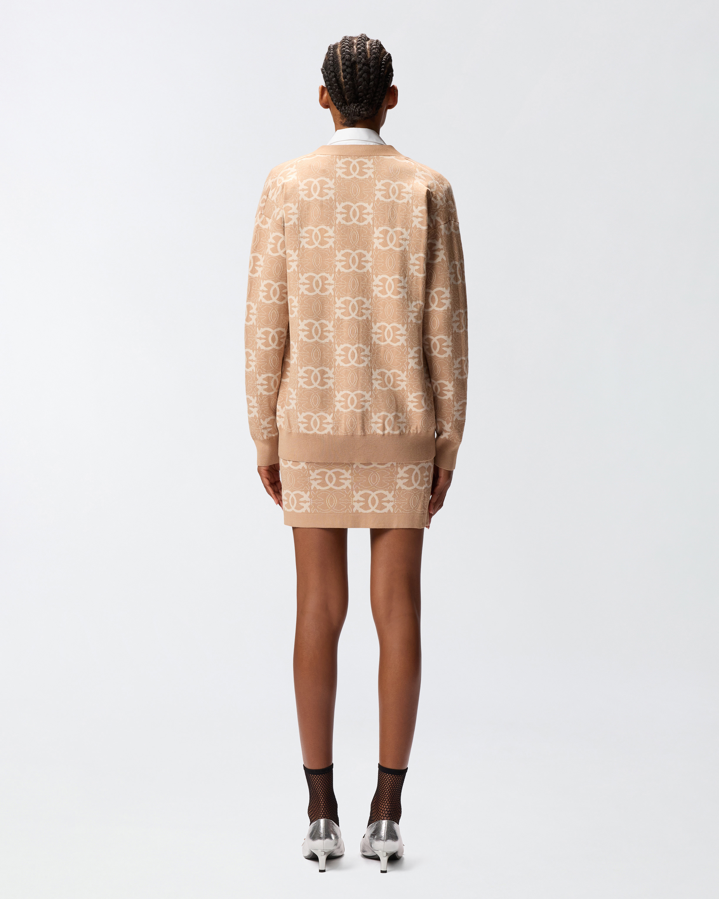CARDIGAN WITH LOVE BIRDS LOGO - 4