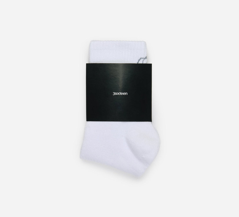 Athletic Quarter Sock - White 3
