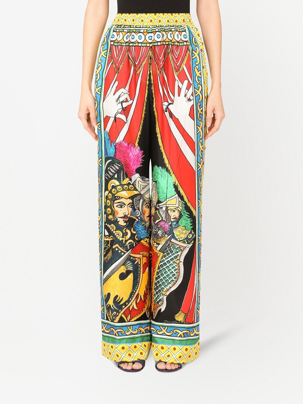 multi-panel palazzo pants - 3