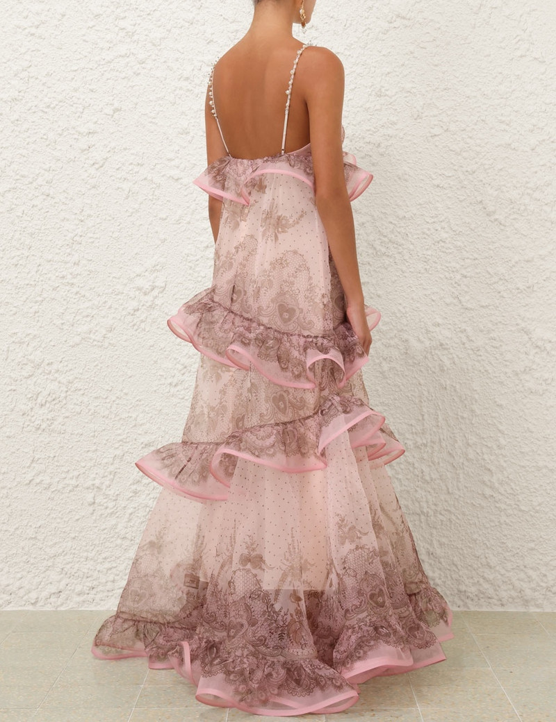 CRUSH EMBELLISHED MAXI 드레스 4