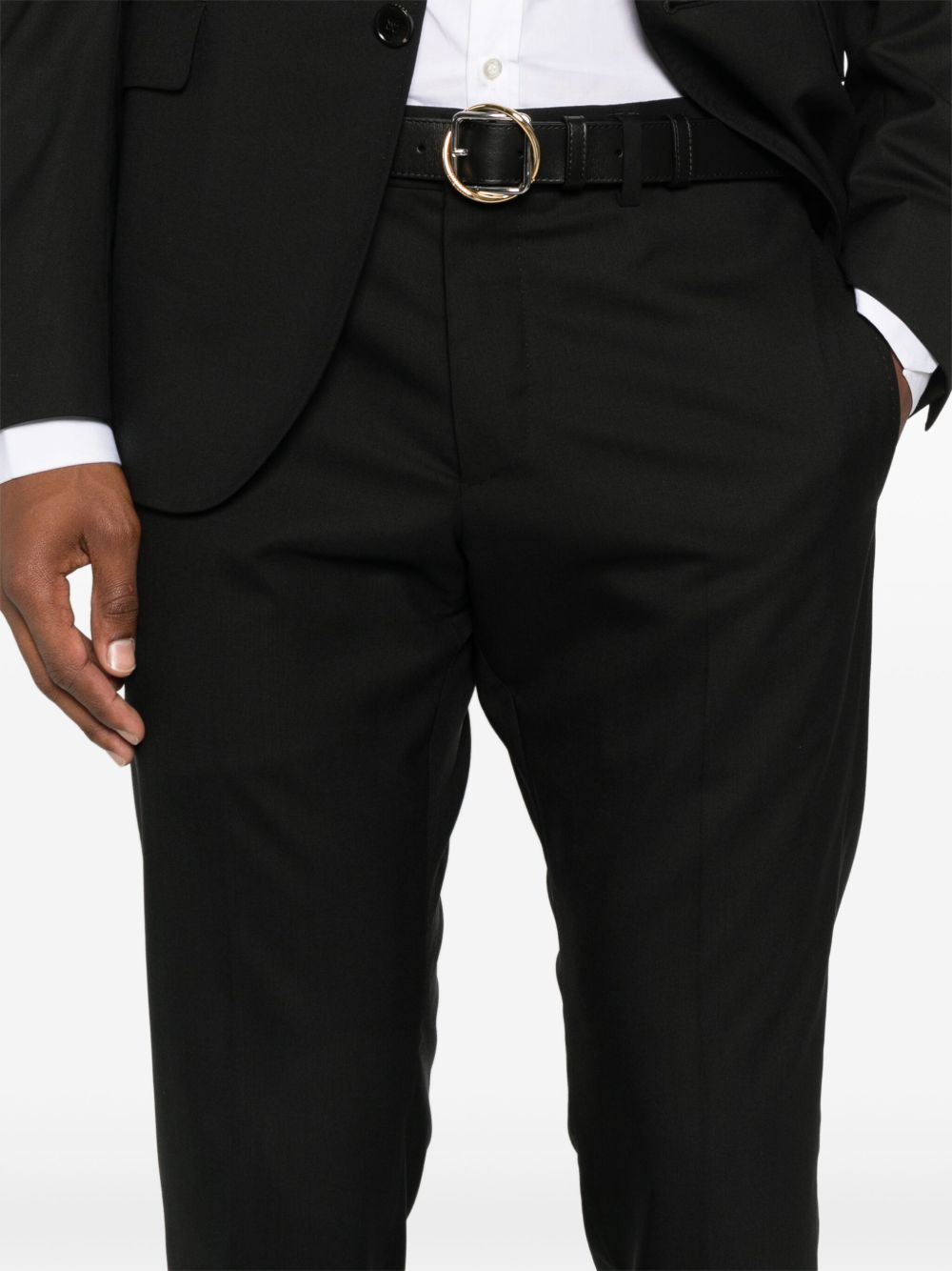 single-breasted wool suit - 5